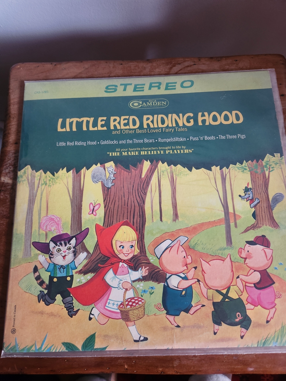 Little Red Riding Hood Kids Storybook Record - Green and Yellow